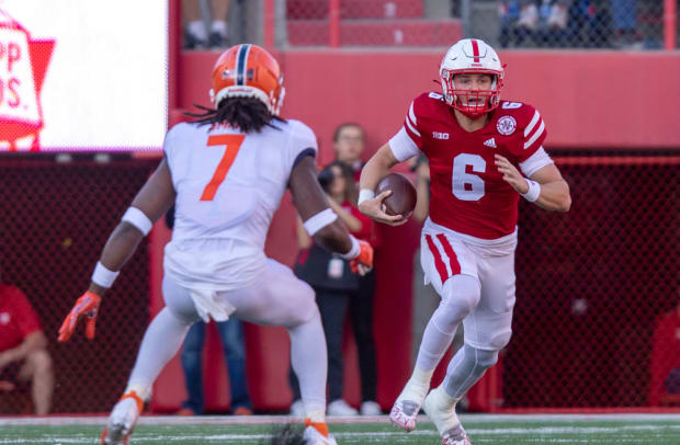 Chubba Purdy run 2022 Nebraska vs. Illinois football